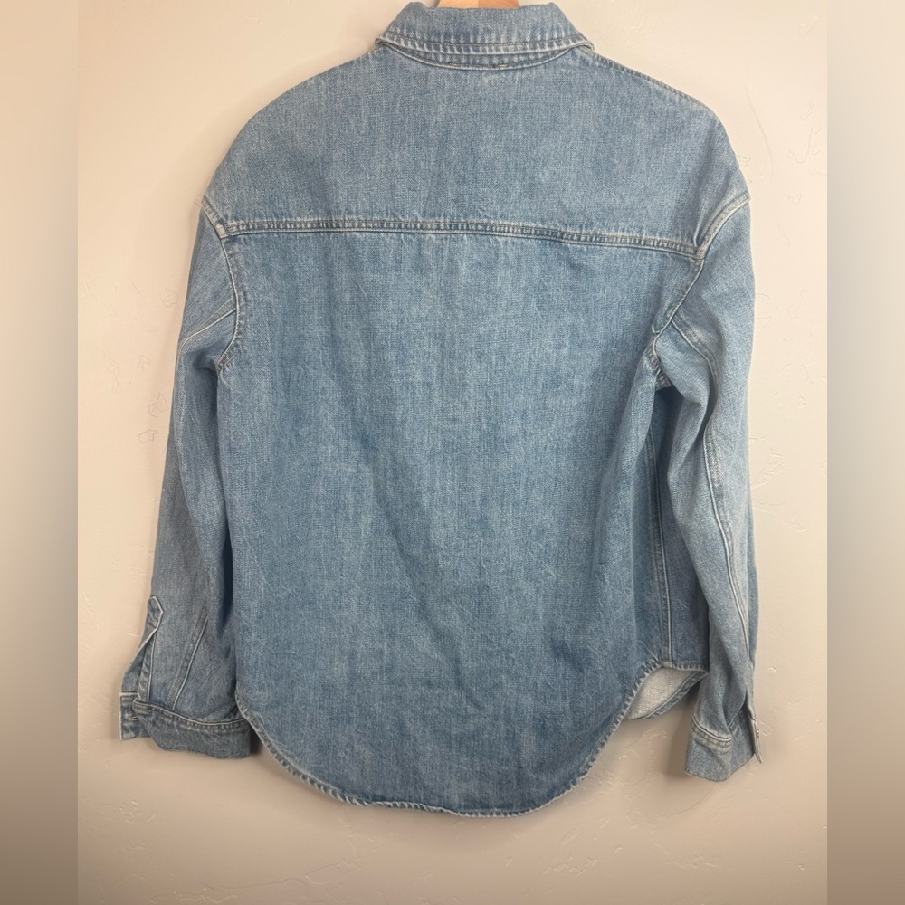 NWT Tuckernuck Denim Shirt Jacket Button-Down Trucker Western Shacket Small - Picture 2 of 9
